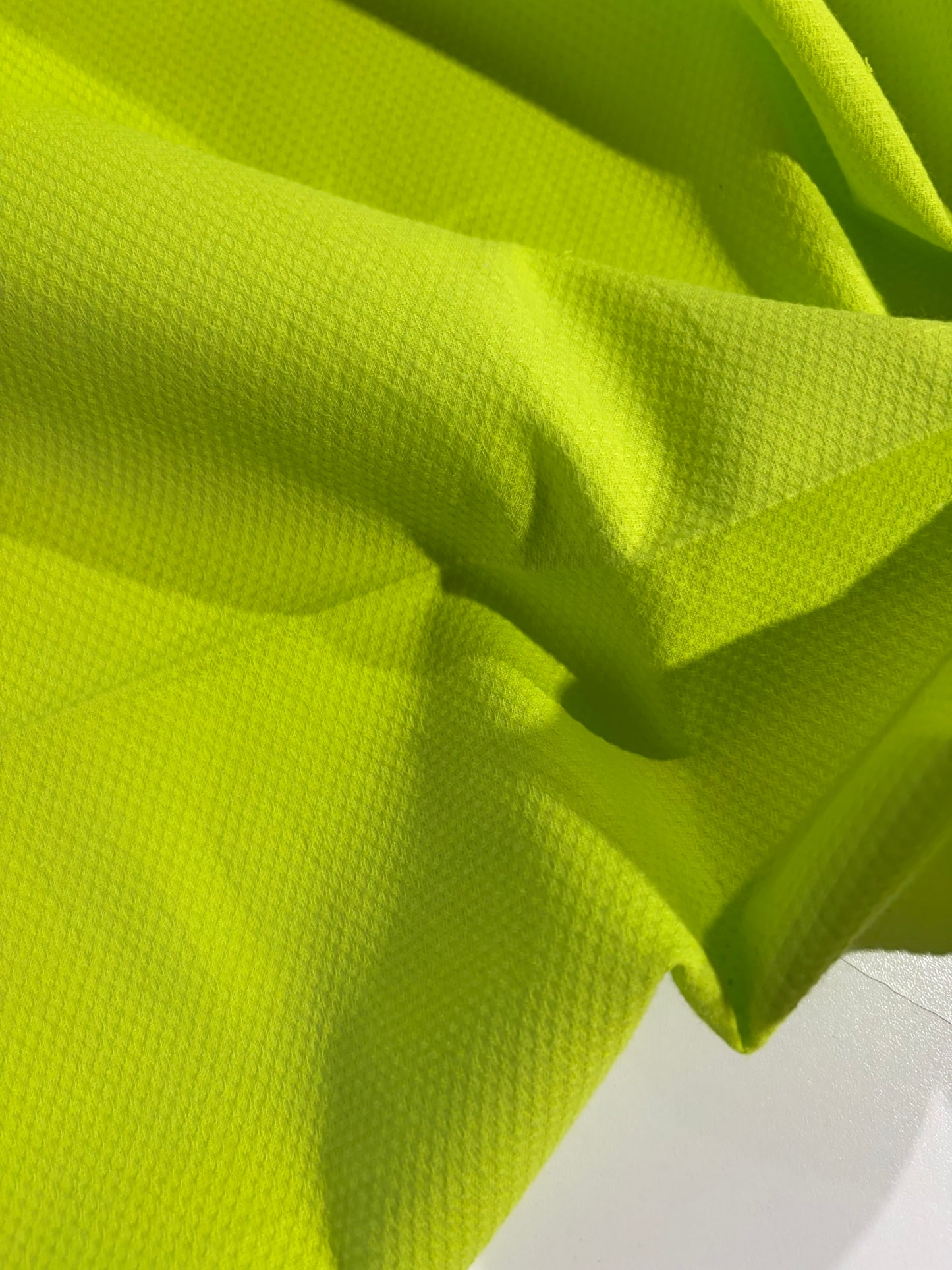 KRUSTY 016 lime cotton stretch piqué