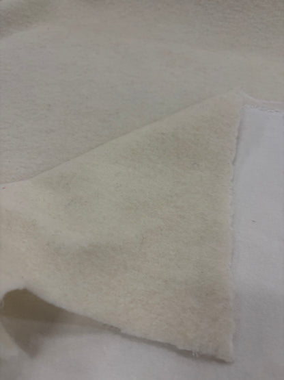PIPO 023 ecru boiled wool with fused lining