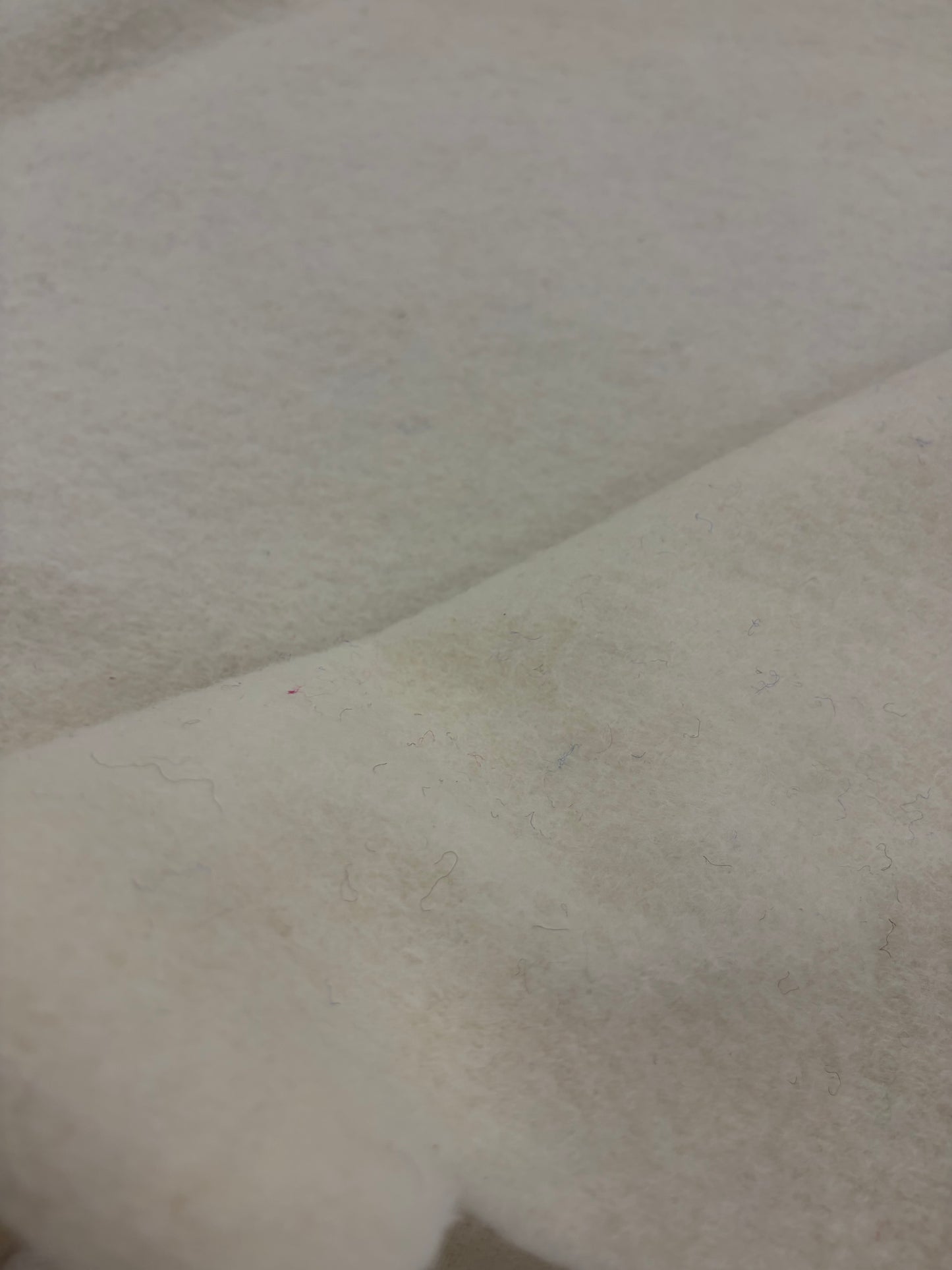 PIPO 023 ecru boiled wool with fused lining