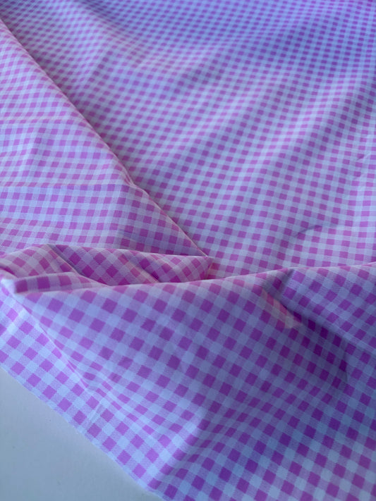 ANDREA 019 cotton voile "the Barbie/white vichy edit"