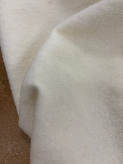PIPO 023 ecru boiled wool with fused lining