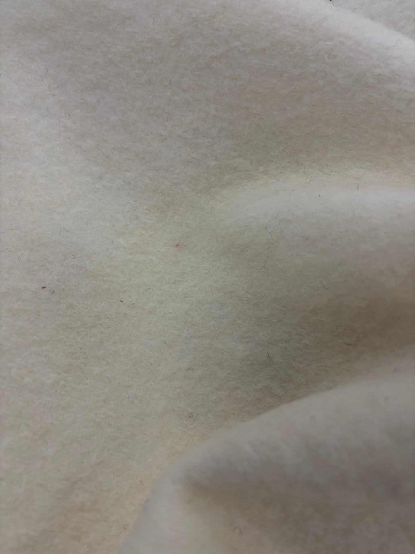 PIPO 023 ecru boiled wool with fused lining
