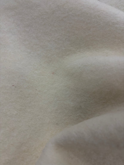 PIPO 023 ecru boiled wool with fused lining