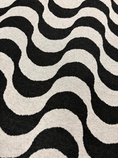 PIPO 025  jersey jacquard black/white waves