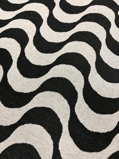 PIPO 025  jersey jacquard black/white waves