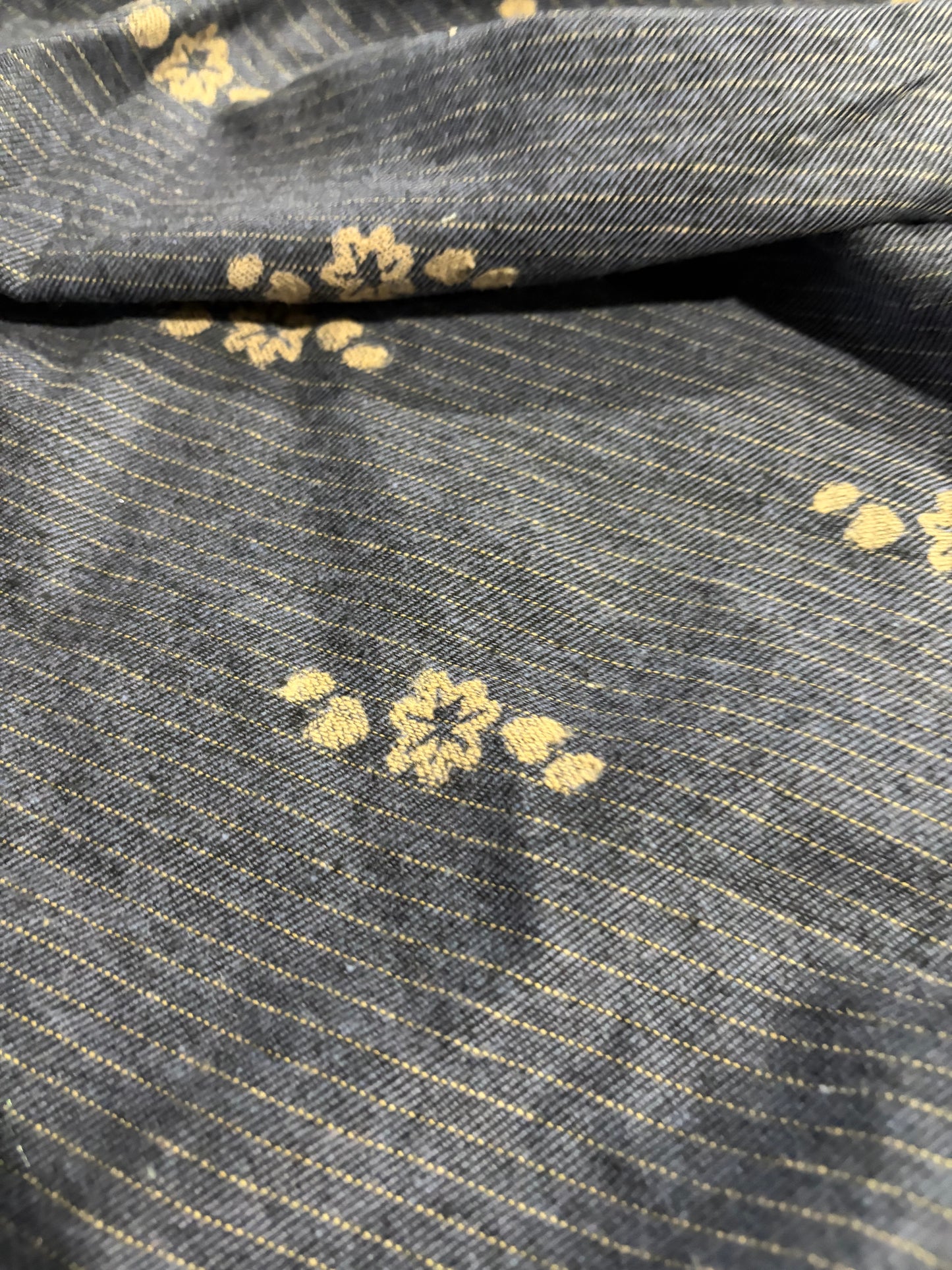 KRUSTY 020 indigo/sand wool jacquard