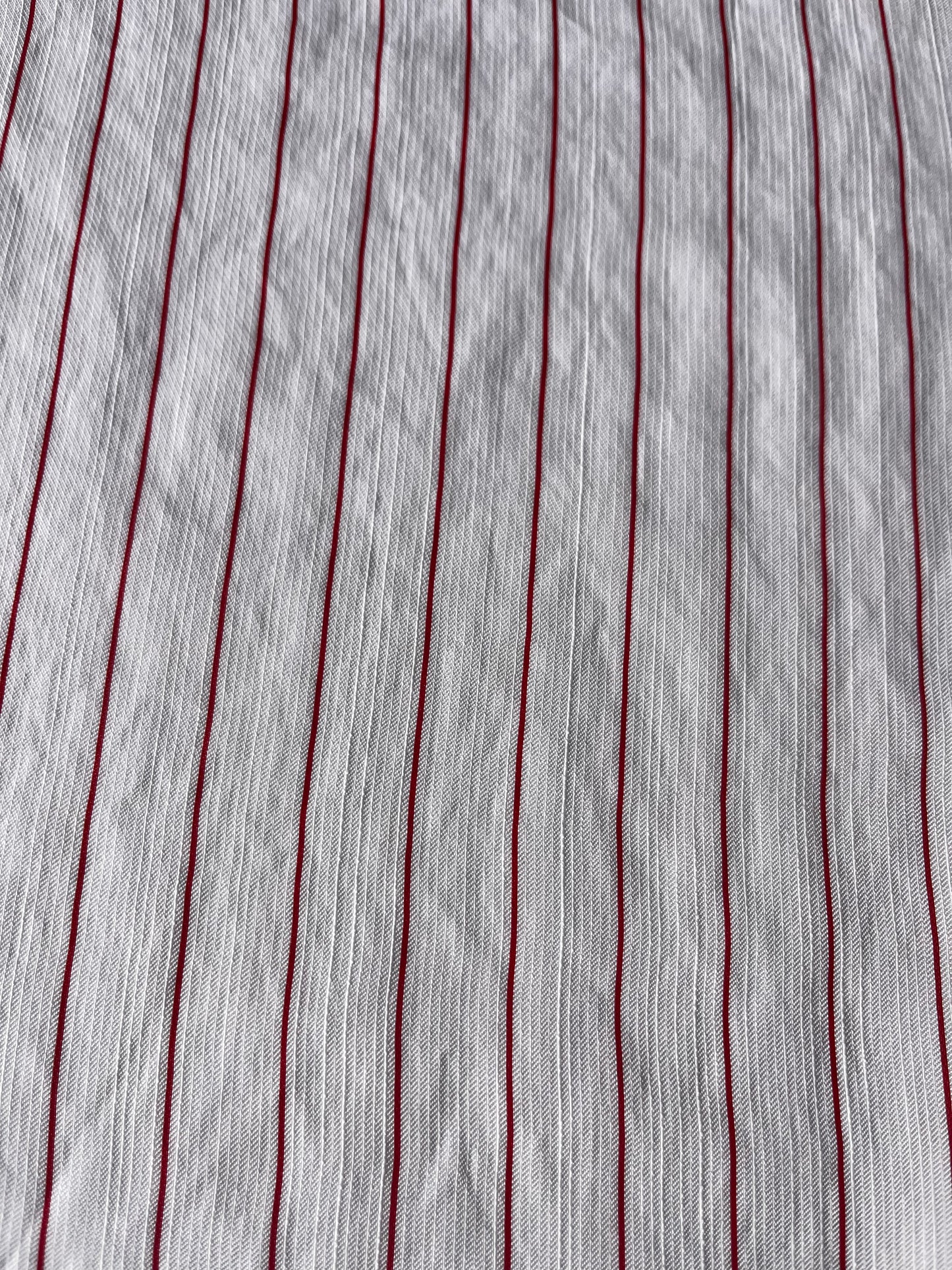 CELIA 013 viscose/silk red / white stripes