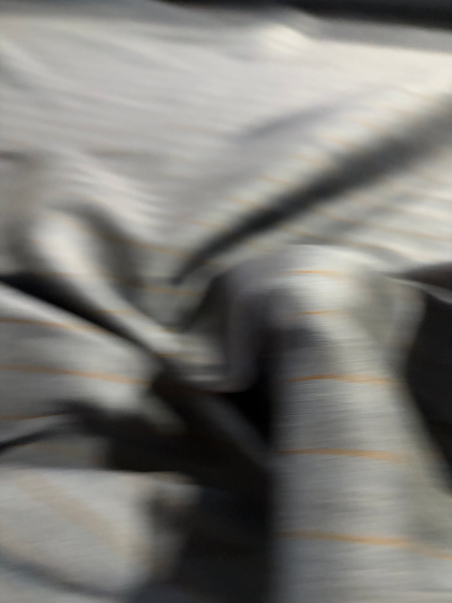 KRUSTY 021 indigo/rust shiny cotton suiting stripes