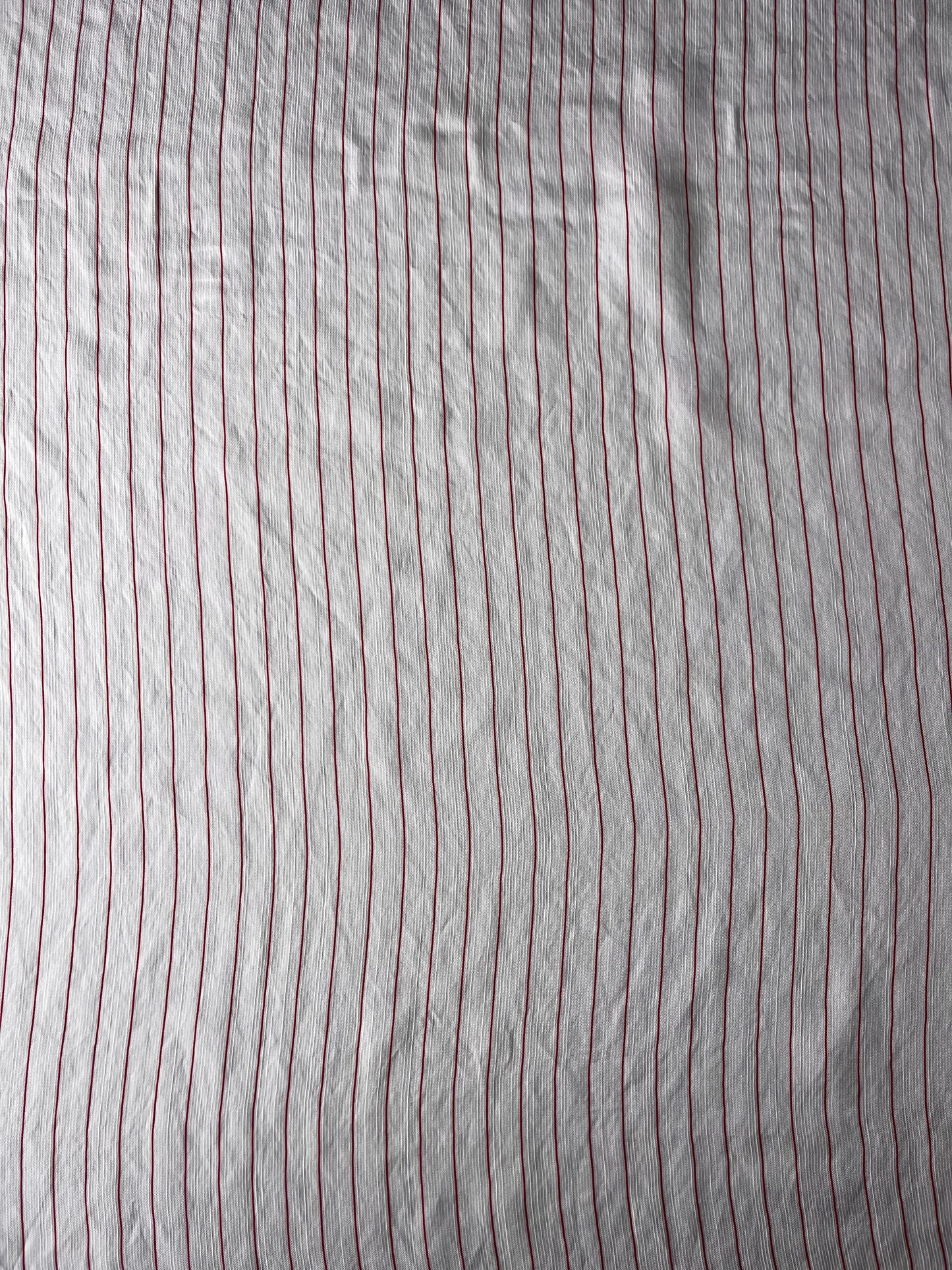 CELIA 013 viscose/silk red / white stripes