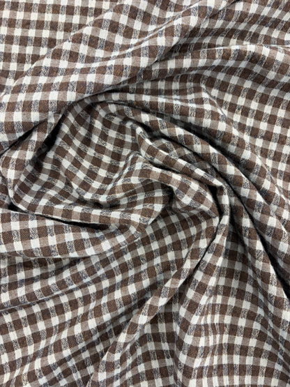 PIPO 028 cotton seersucker check