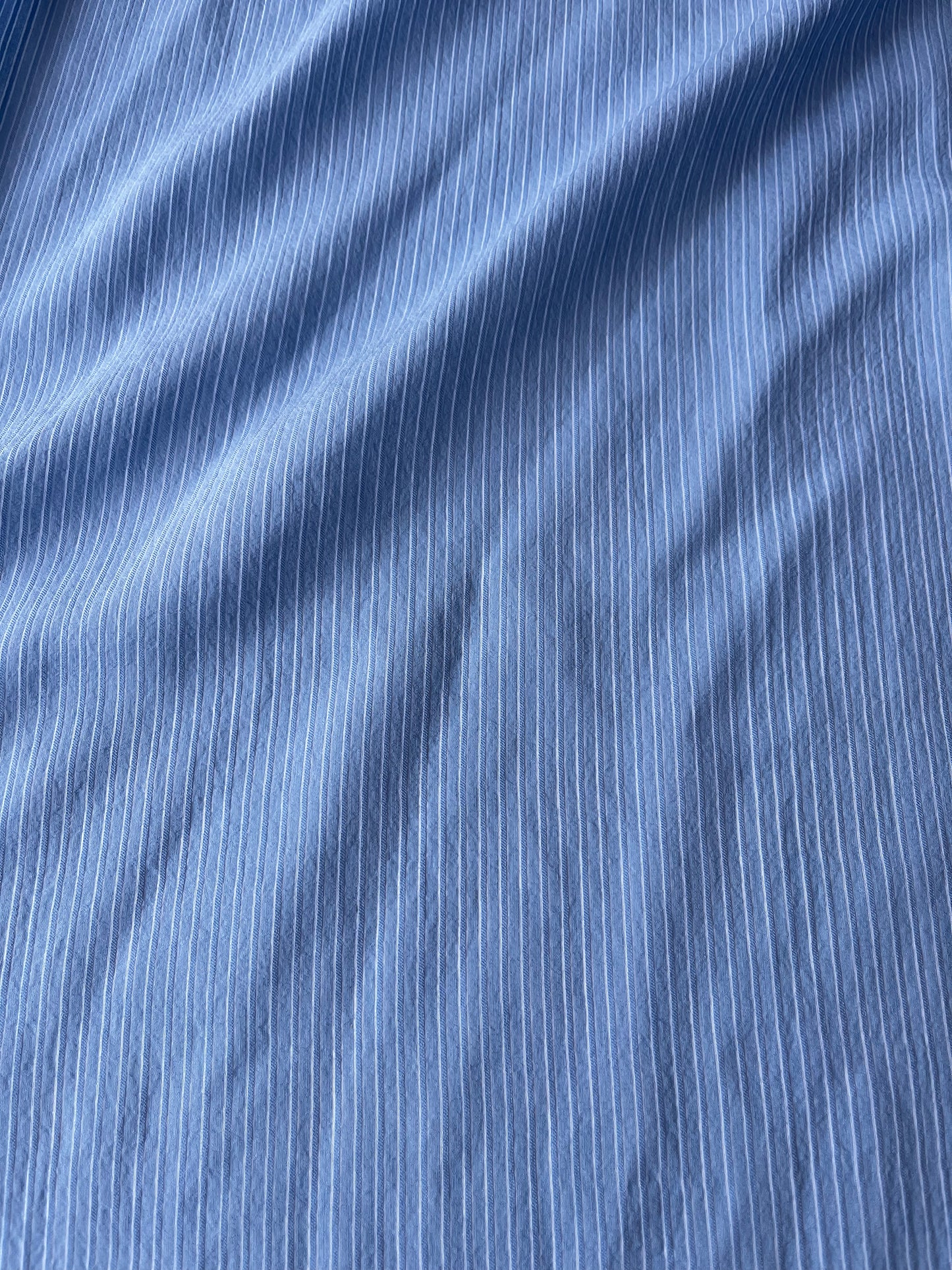 CELIA 011 viscose/silk stripes light blue/white