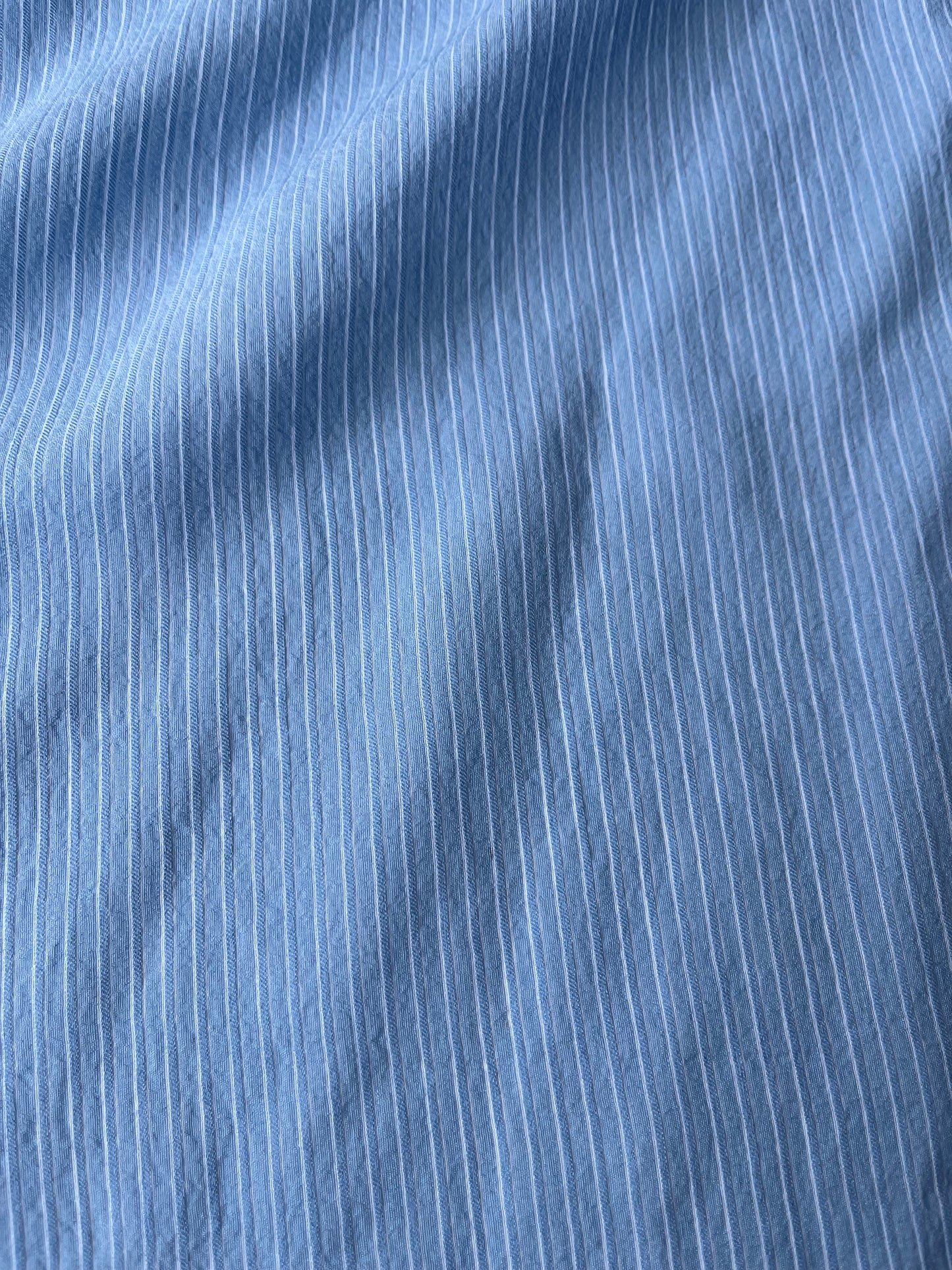 CELIA 011 viscose/silk stripes light blue/white
