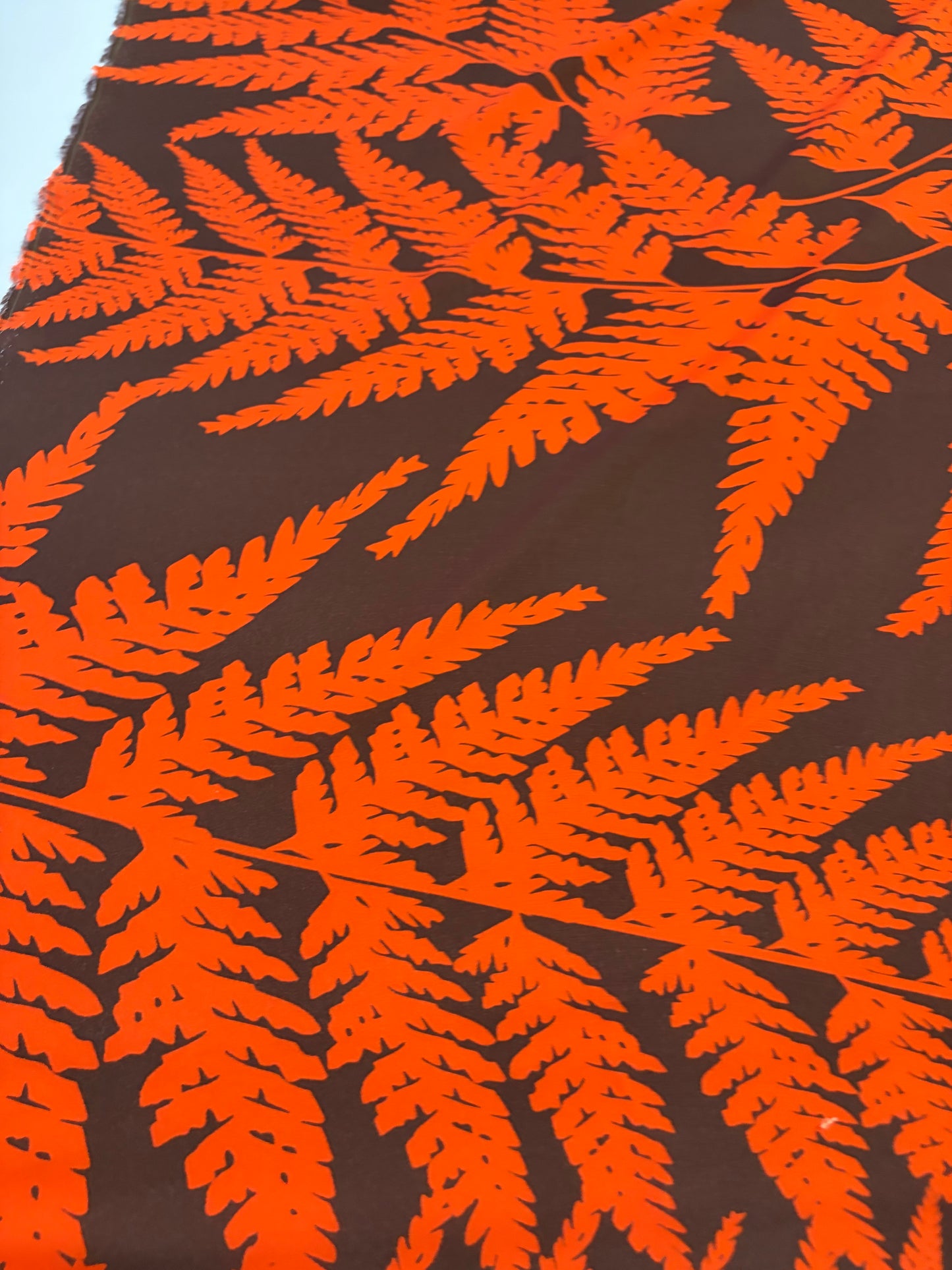 KRUSTY 023 brown/orange viscose twill print