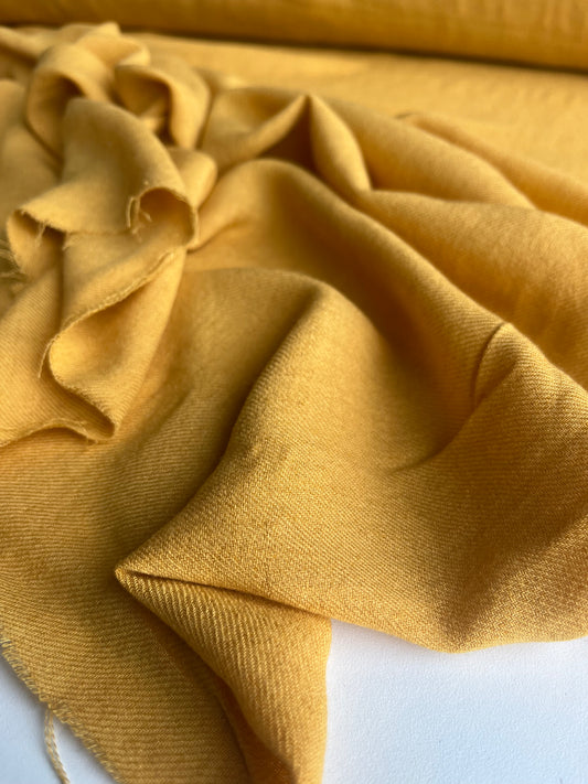 TANIA 019 viscose/wool warm yellow
