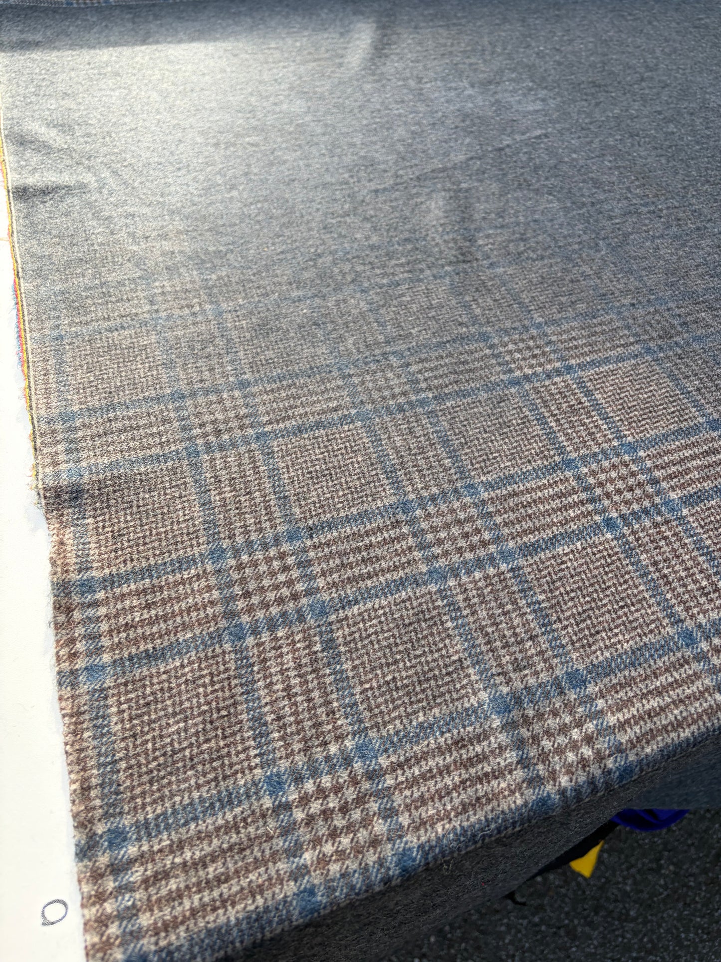 WOOL EDIT 001 fade-out check heavy wool jersey