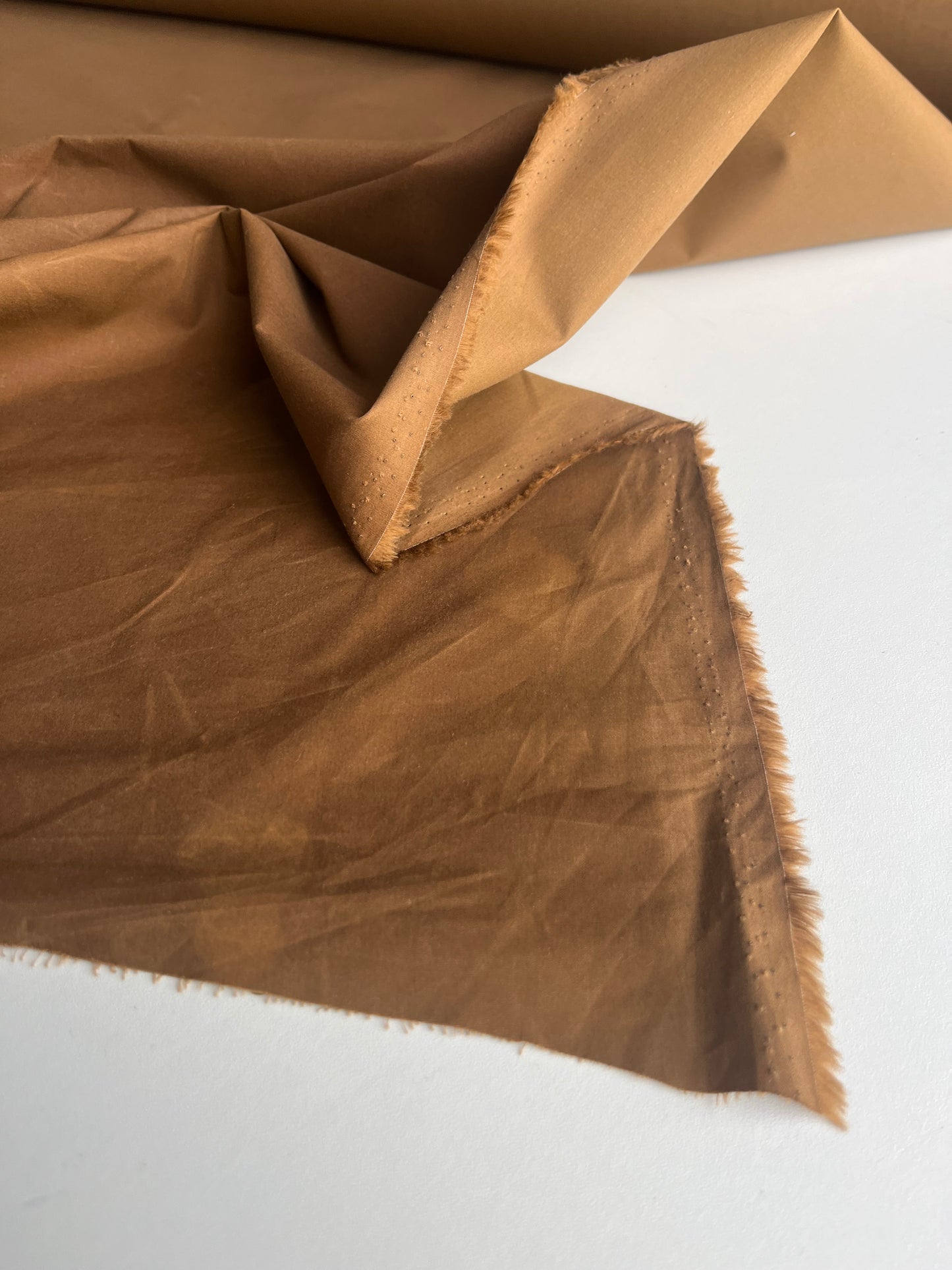 LC TANIA 021 waxed cotton waterrepellant cognac