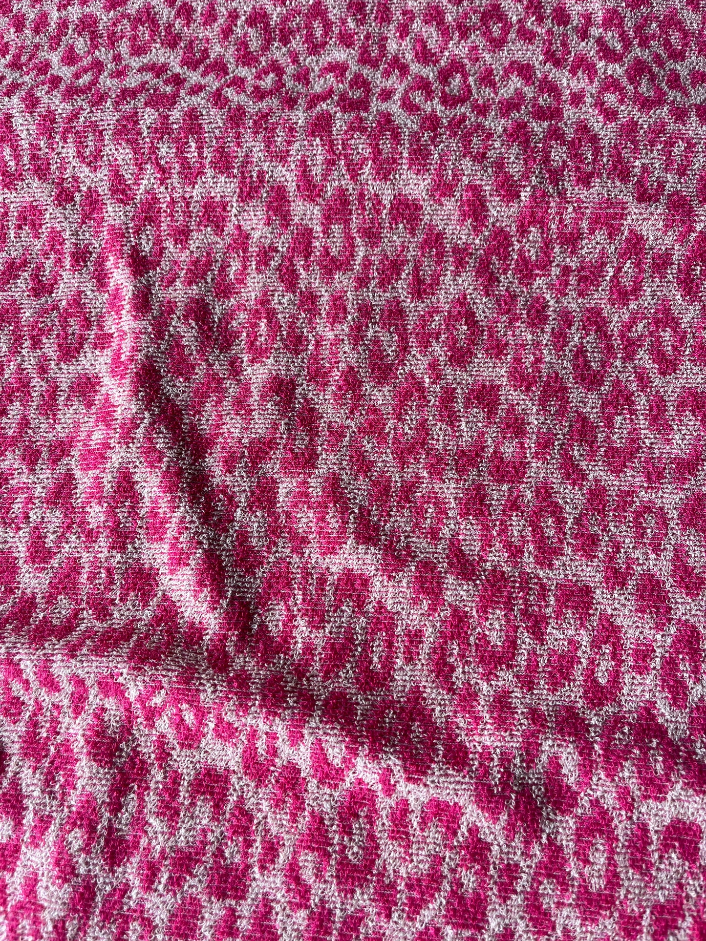 CELIA 007 jersey jacquard leopard pink ecru