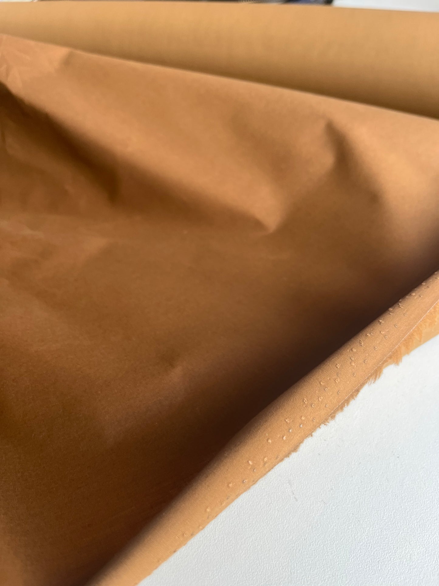 LC TANIA 021 waxed cotton waterrepellant cognac