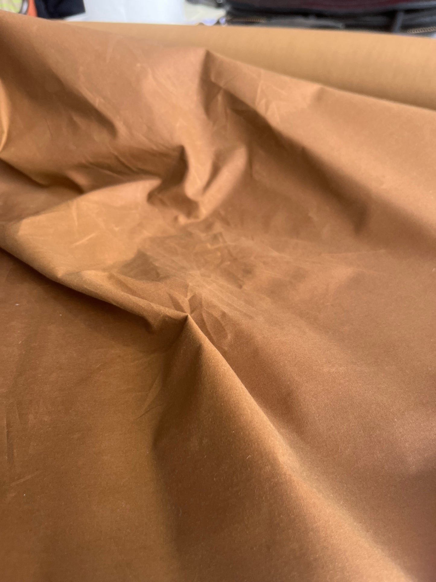 LC TANIA 021 waxed cotton waterrepellant cognac