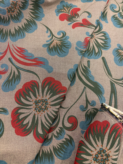 PIPO 034 suiting stretch with flowers