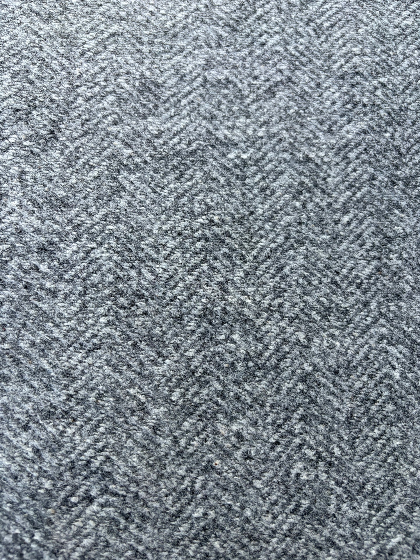 WOOL EDIT 002 grey herringbone heavy wool jersey