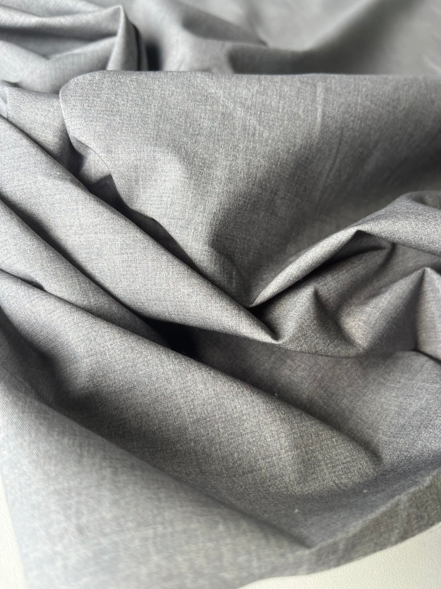 LOUNGE 007 cotton satin stretch with grey denim look