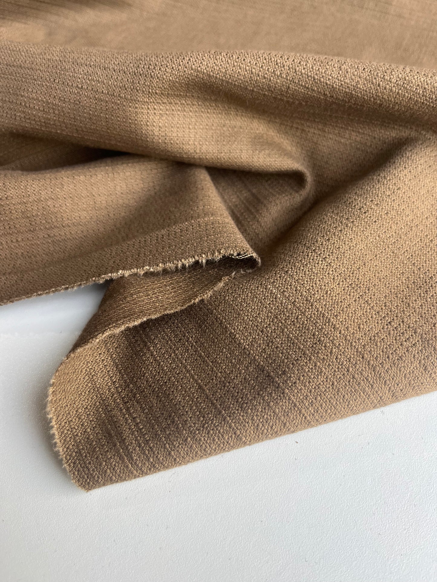 TANIA 023 Structured cotton brown