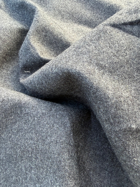 WOOL EDIT 003 anthracite wool serge foulé