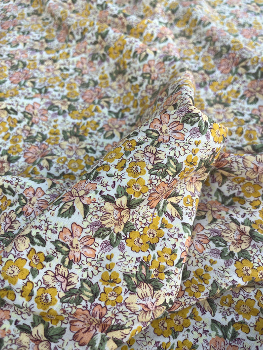 LC RW 088 viscose fibrane with millefleur design