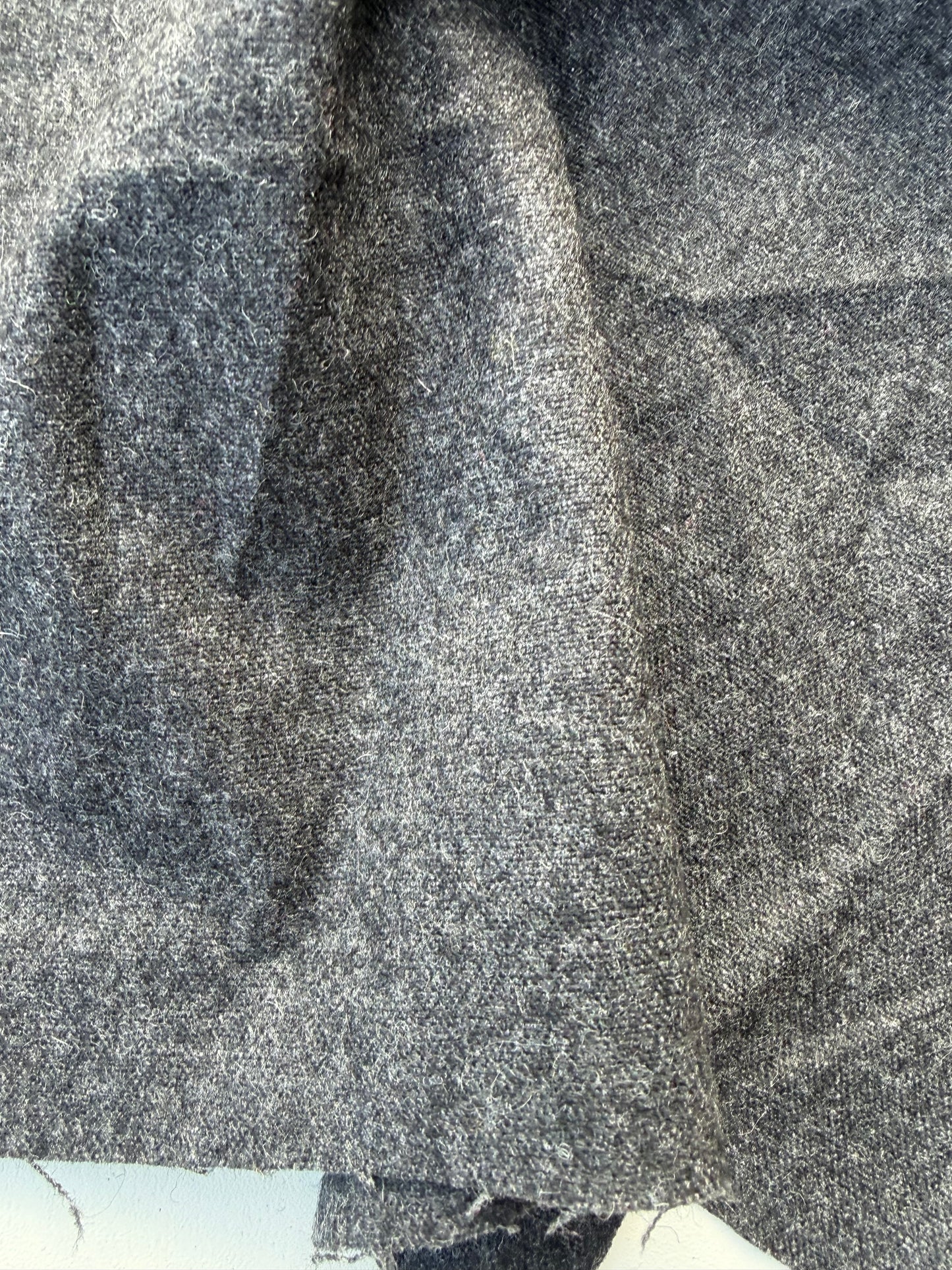 WOOL EDIT 003 anthracite wool serge foulé