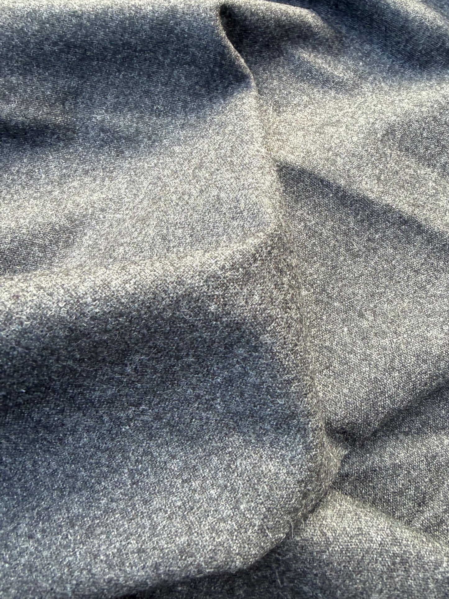 WOOL EDIT 003 anthracite wool serge foulé