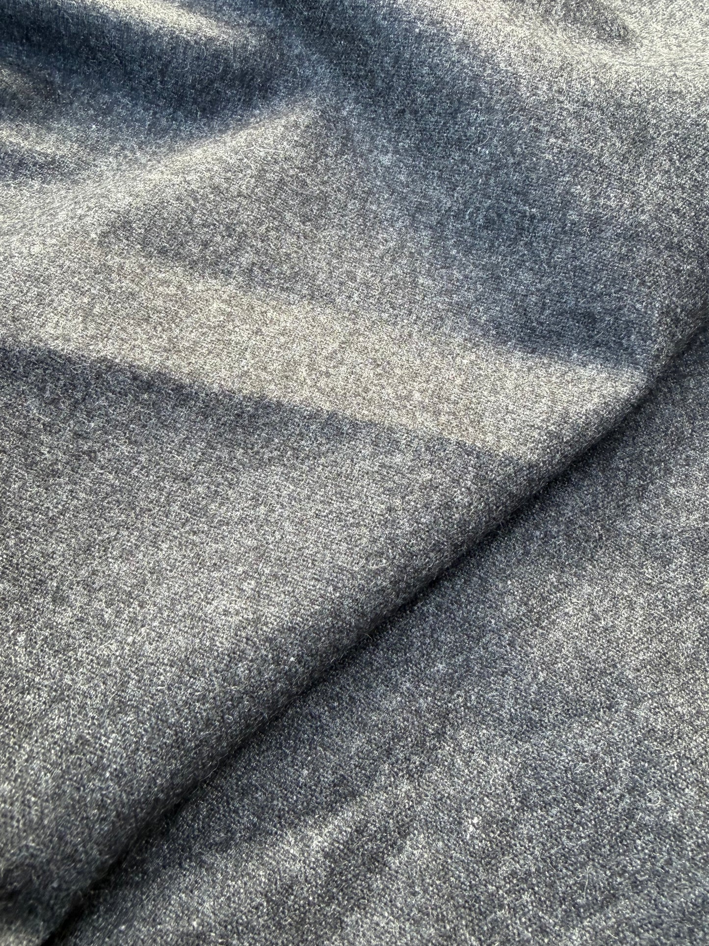 WOOL EDIT 003 anthracite wool serge foulé