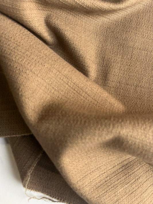 TANIA 023 Structured cotton brown