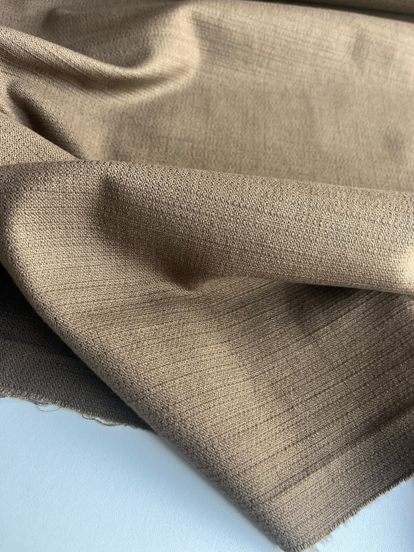 TANIA 023 Structured cotton brown