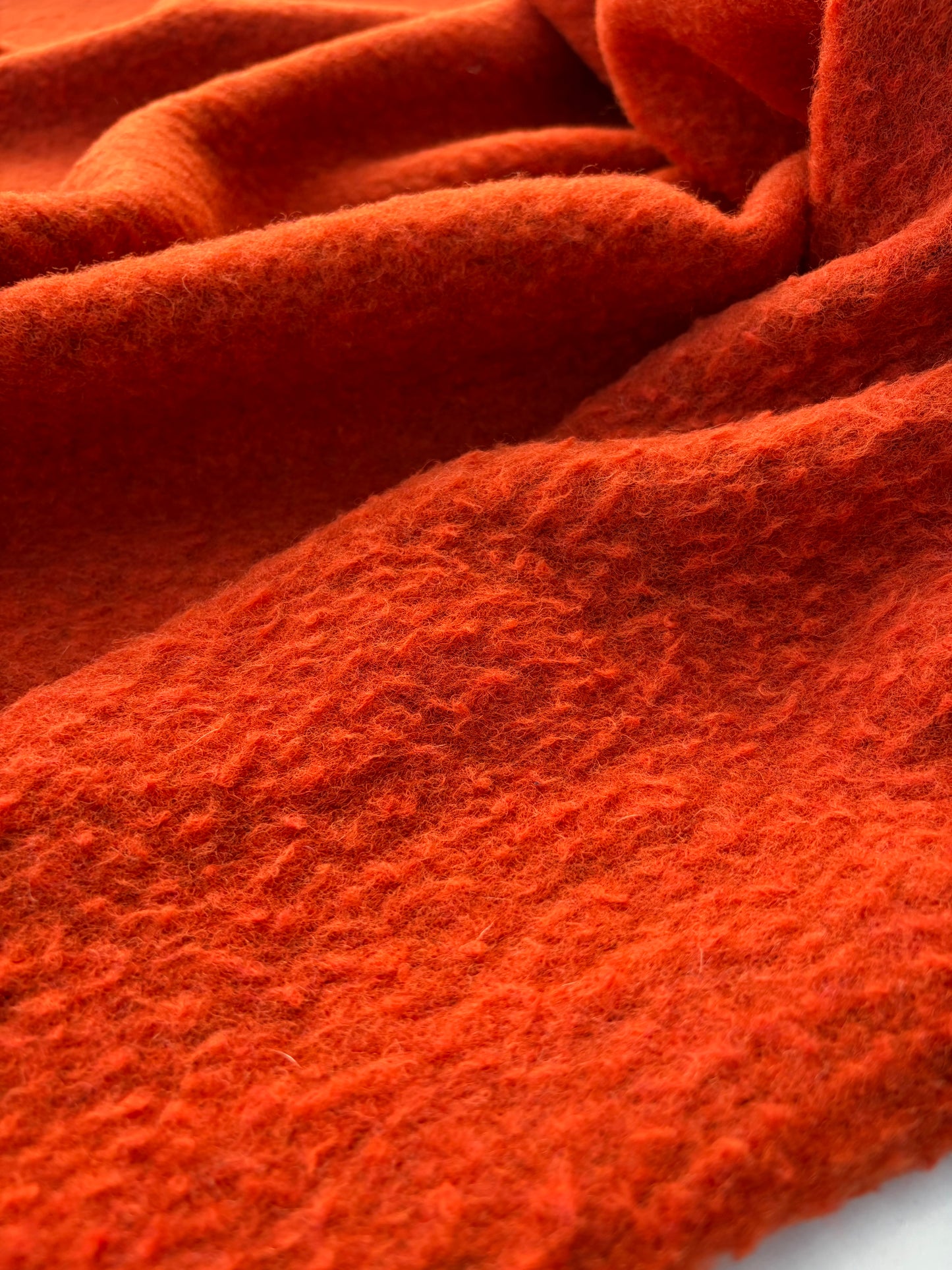 WOOL EDIT 004 burnt orange boiled wool vintage look