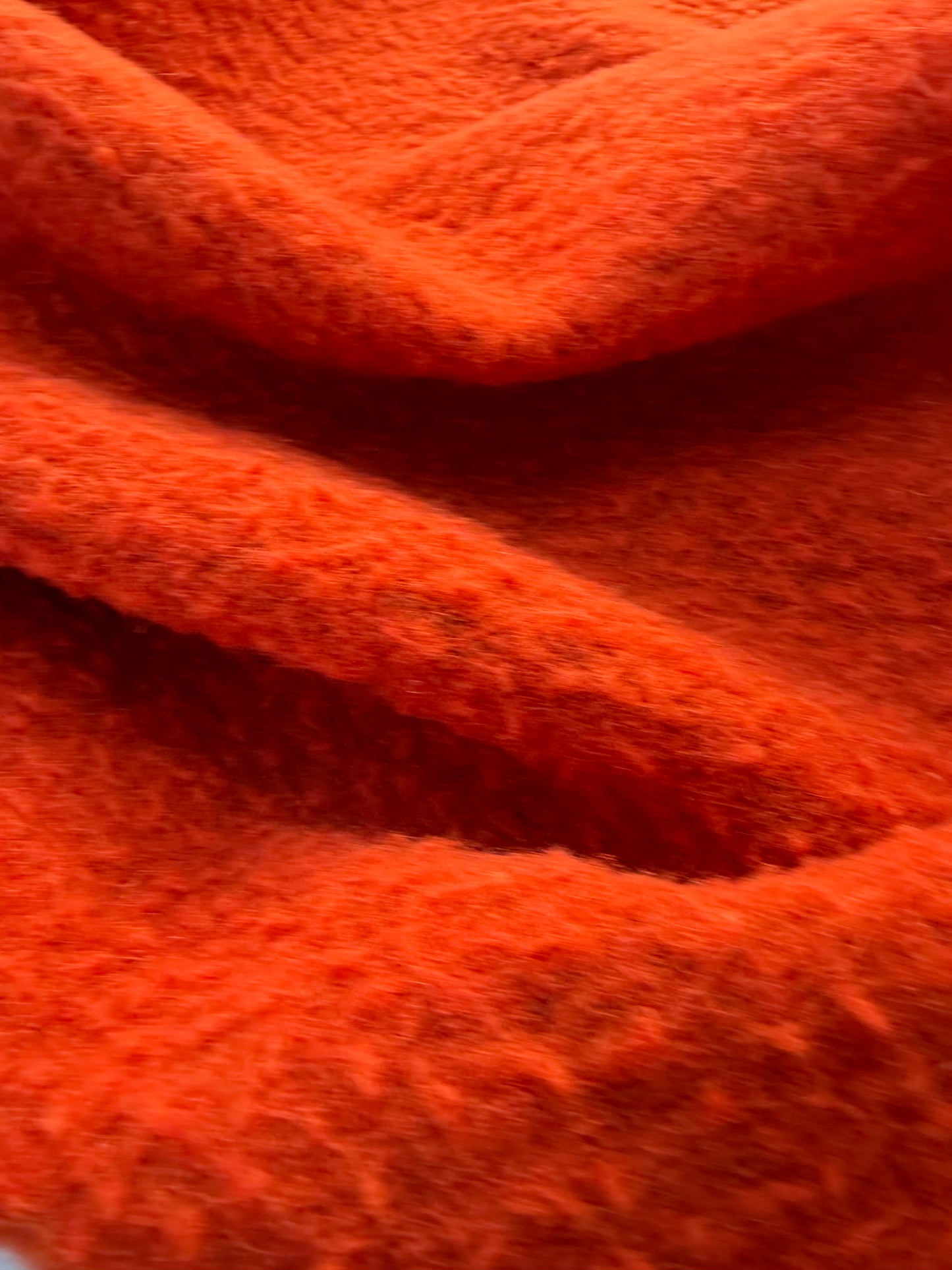 WOOL EDIT 004 burnt orange boiled wool vintage look