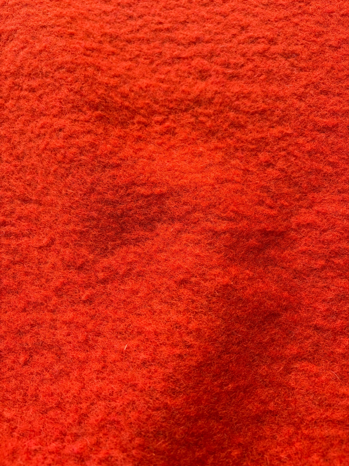 WOOL EDIT 004 burnt orange boiled wool vintage look