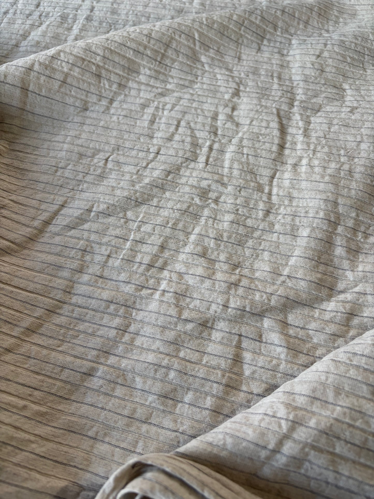 PC AL 009 cotton/linen bengaline stripes naturel