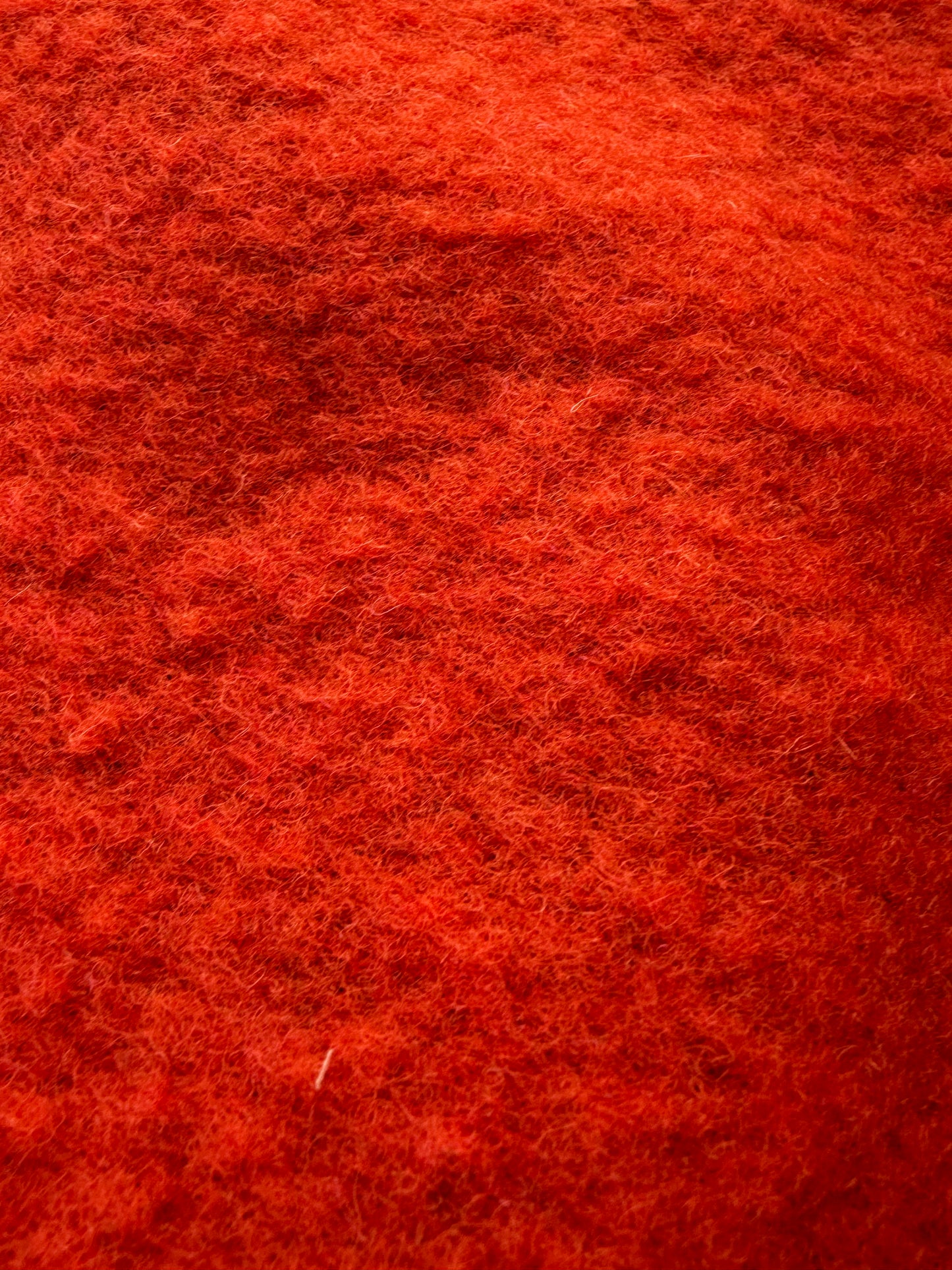 WOOL EDIT 004 burnt orange boiled wool vintage look