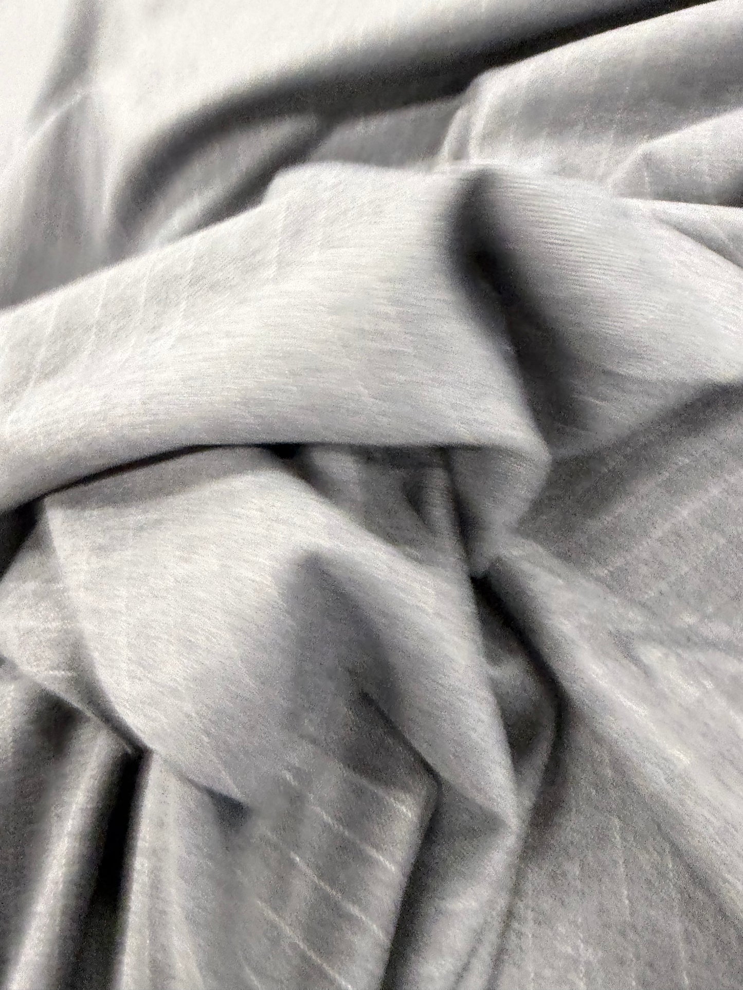 PIPO 036 stretch flannel pinstripe suiting fabric grey