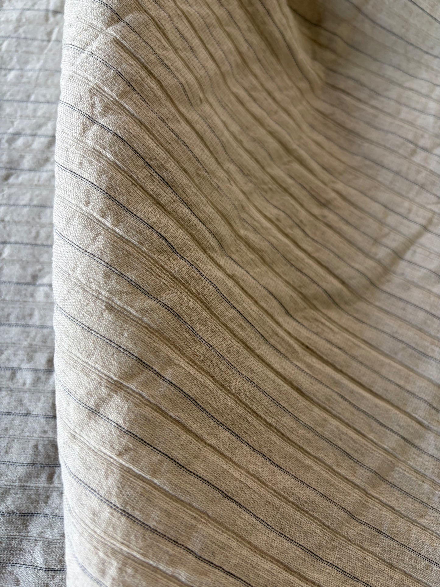 PC AL 009 cotton/linen bengaline stripes naturel