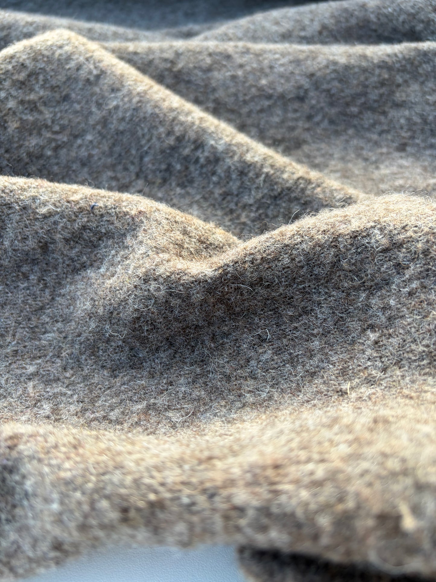 WOOL EDIT 005 brown mélange heavy wool jersey