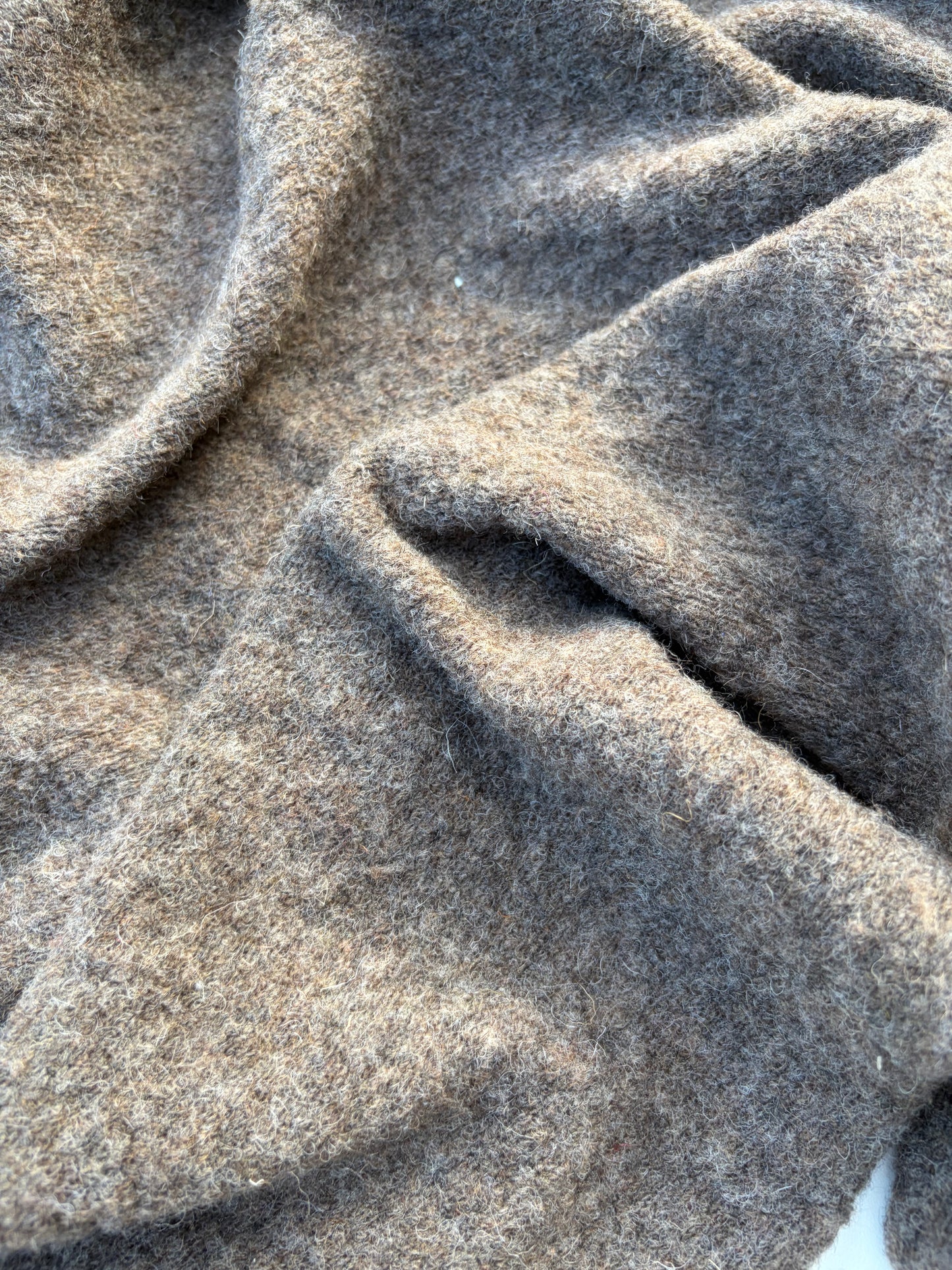 WOOL EDIT 005 brown mélange heavy wool jersey