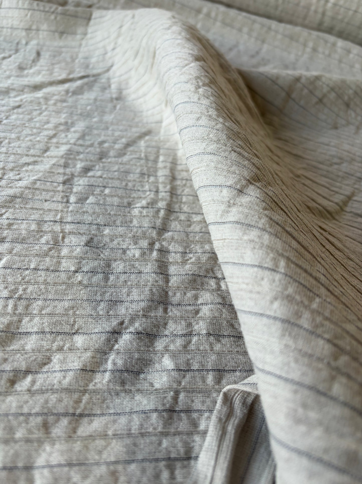 PC AL 009 cotton/linen bengaline stripes naturel