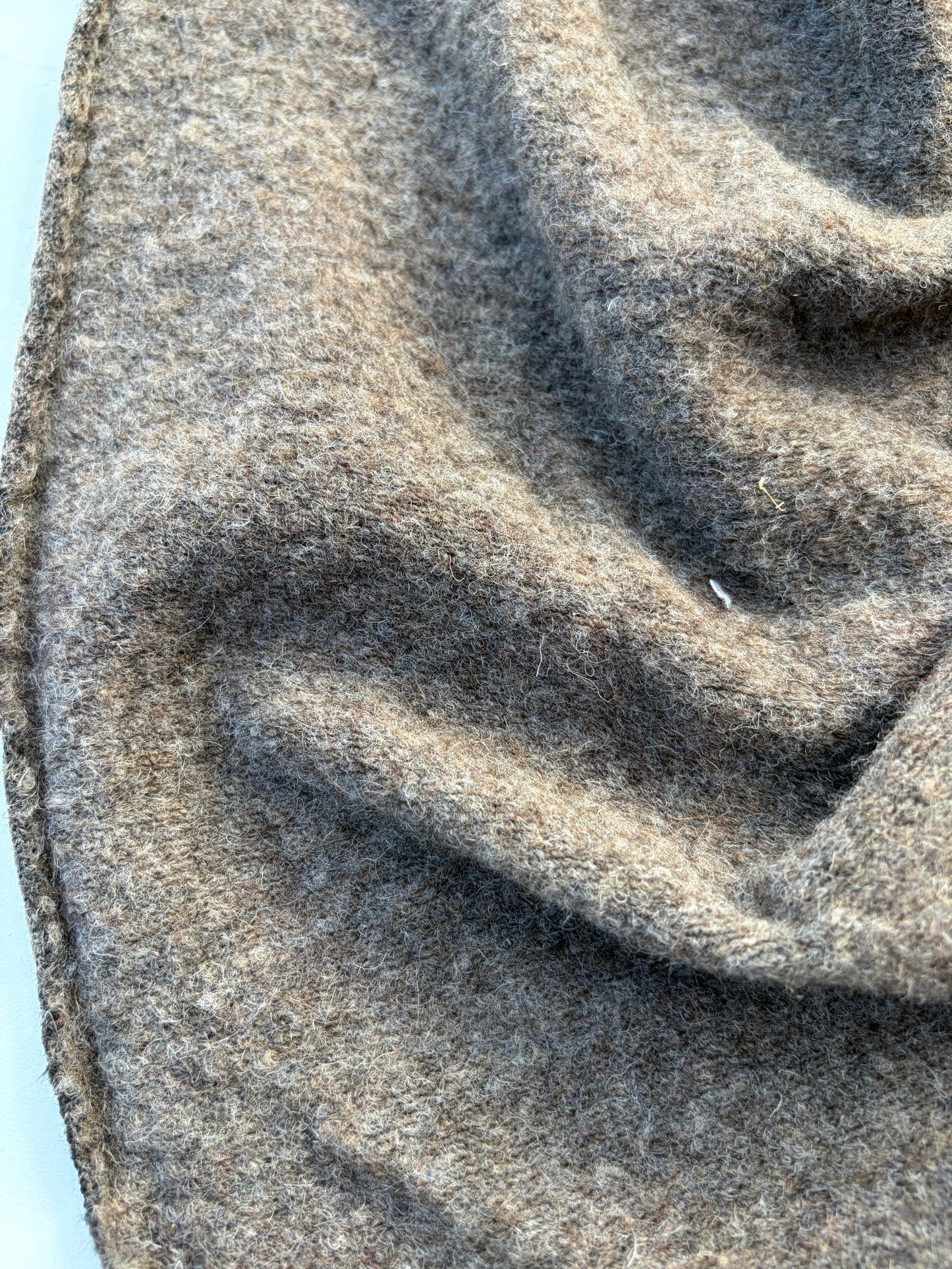 WOOL EDIT 005 brown mélange heavy wool jersey