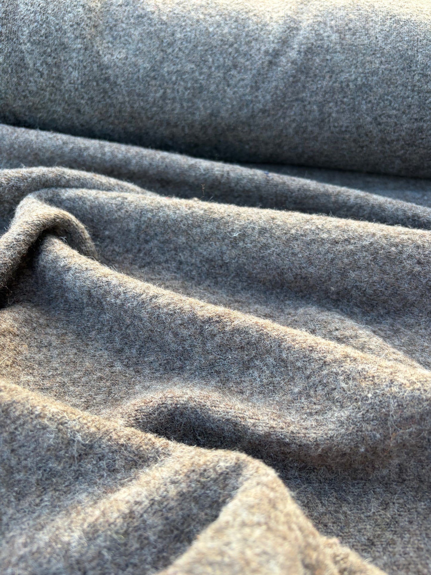 WOOL EDIT 005 brown mélange heavy wool jersey