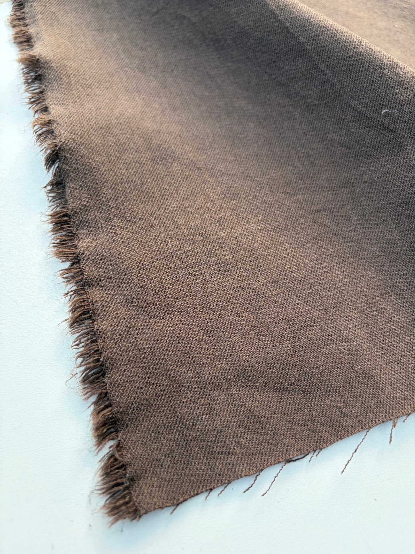 WOOL EDIT 006 brown stretch denim with wool