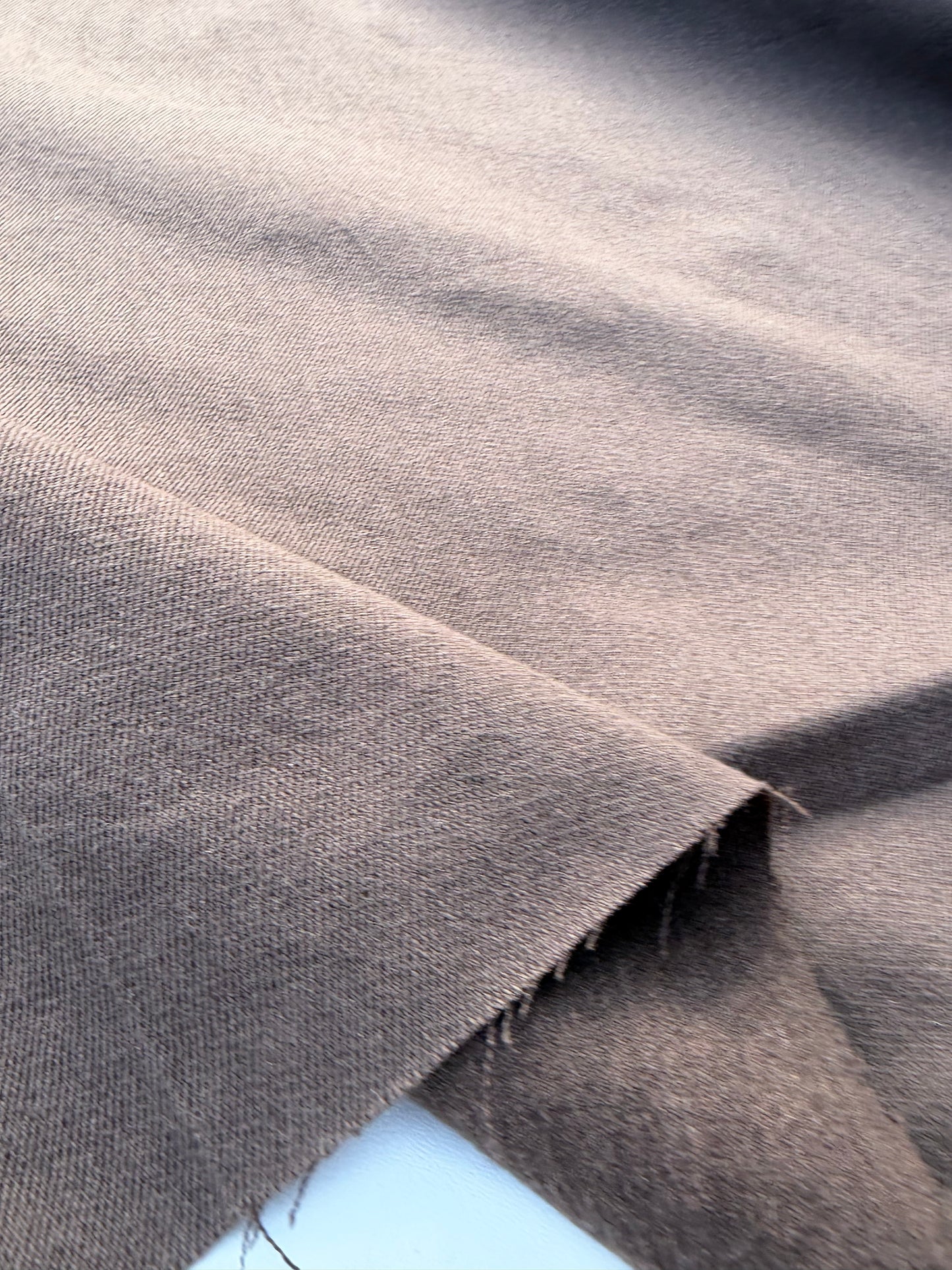 WOOL EDIT 006 brown stretch denim with wool
