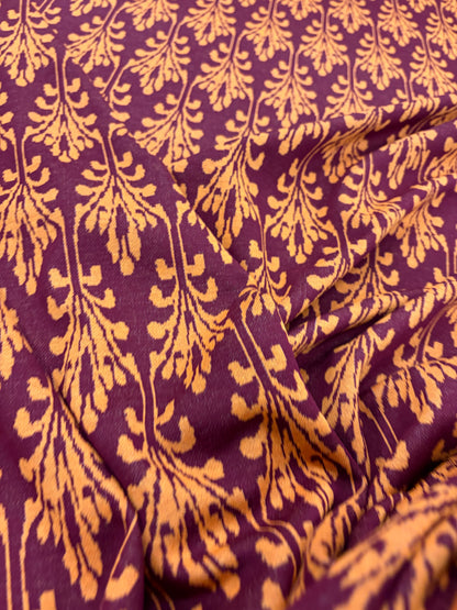 PIPO 038  jersey jacquard burgundy/orange