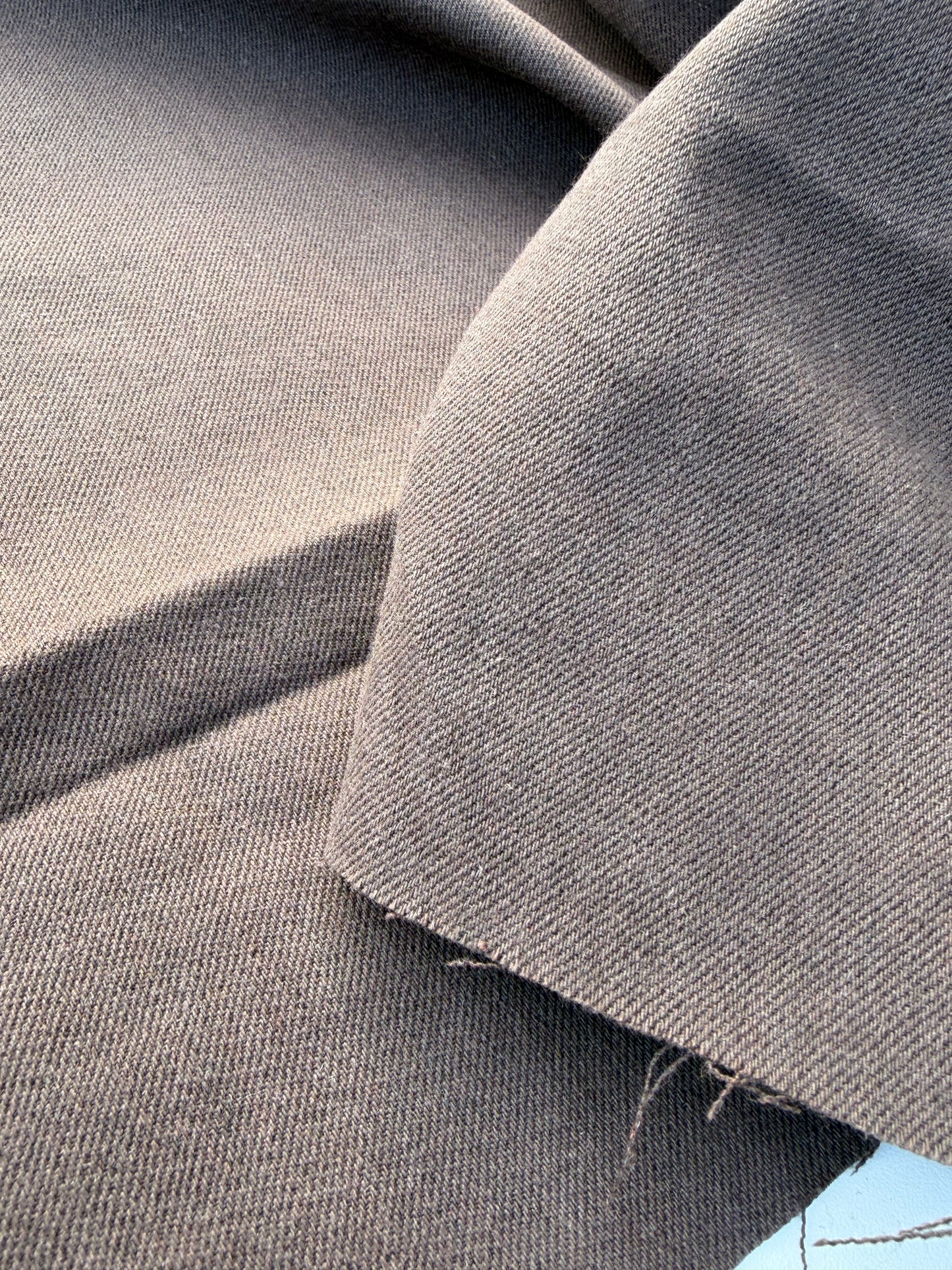 WOOL EDIT 006 brown stretch denim with wool